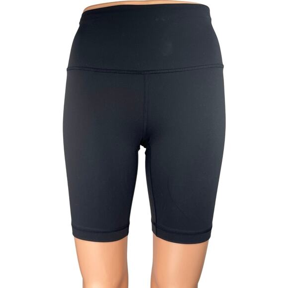 Lululemon Women's Black Workout Activewear Running Biker Cycling Shorts Size 2 - Picture 1 of 4